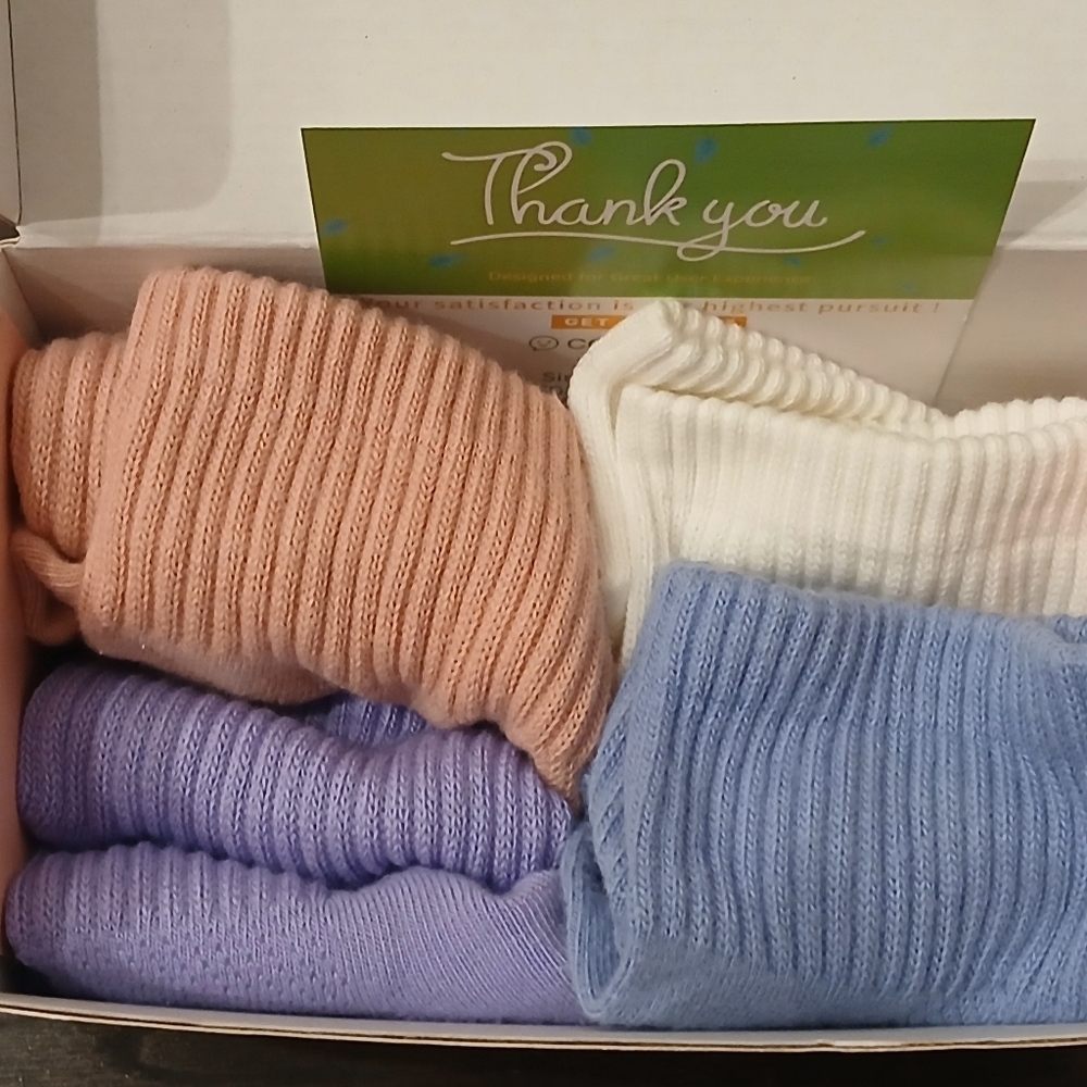 Women Cotton Socks Above Ankle Multicolored Size:5-10